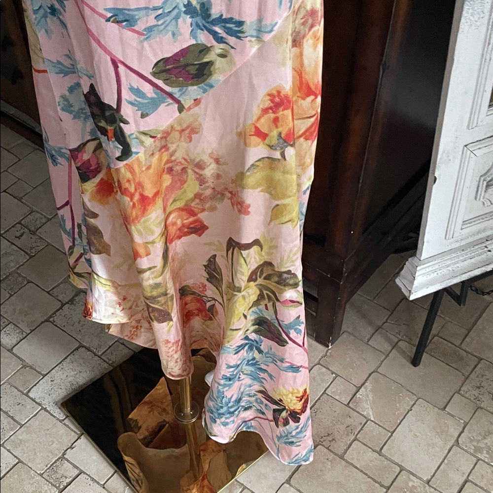 ASOS Flora V-Neck Maxi Dress Size 8 Tropical Evening Wedding Destination - Picture 11 of 14